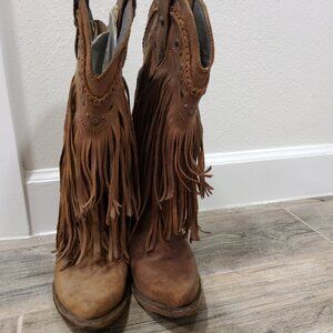 Liberty Black Vegas fringe boots  6.5.
